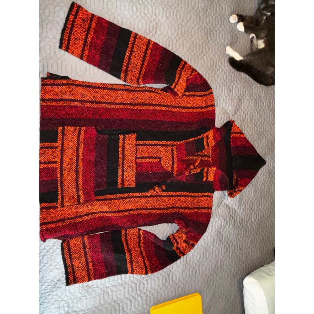 Earth Ragz Mexican Style Baja Hoodie in Autumn Sunset